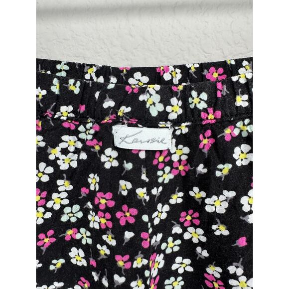 KENSIE Lace Floral Bow Pintucked Lounge Sleep Shorts Women’s Size XS - Picture 5 of 5